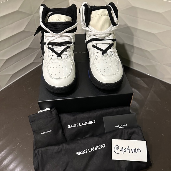 SAINT LAURENT PARIS high top sneakers - Picture 2 of 15